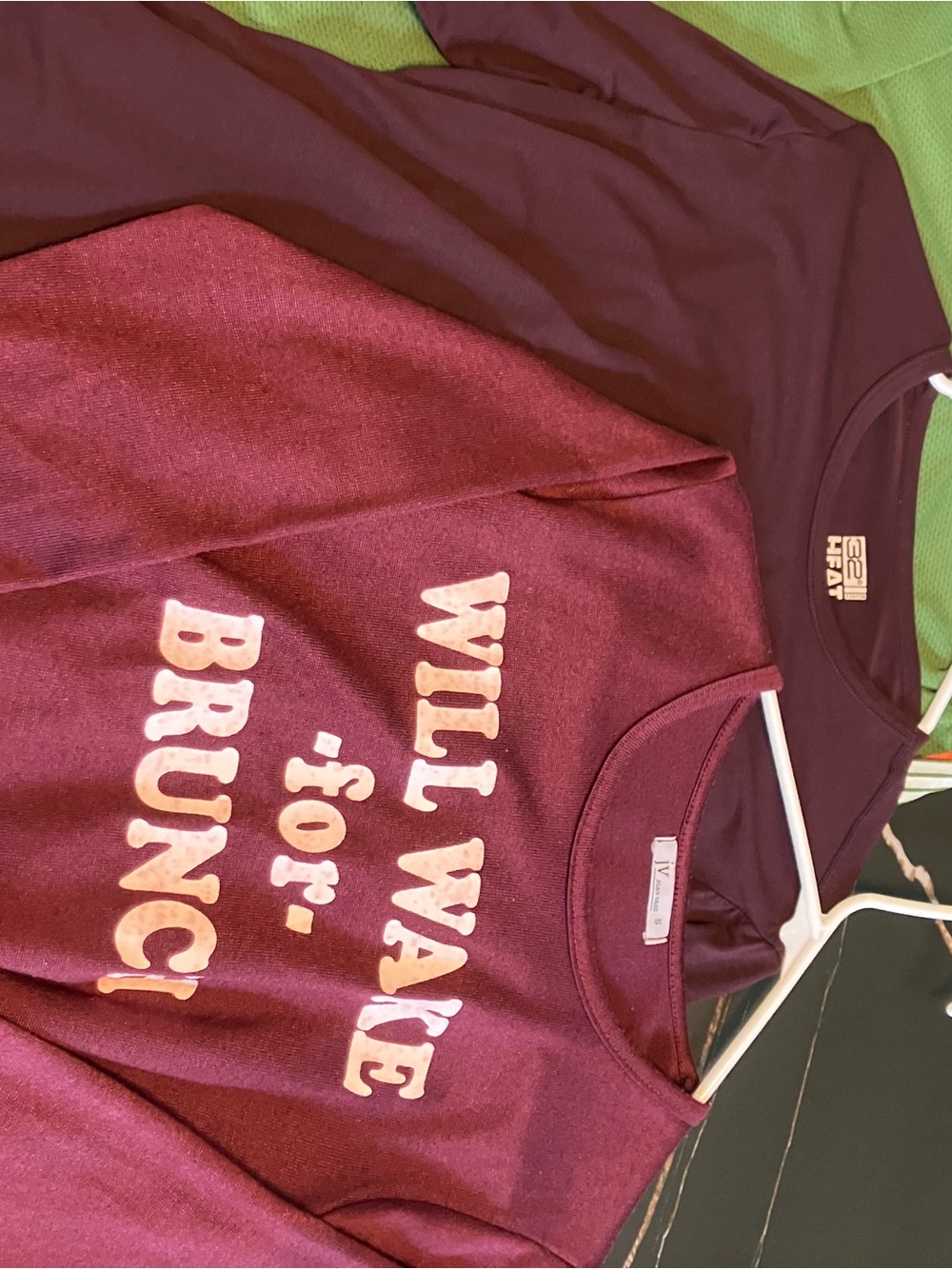 Maroon 'Will Wake for Brunch' Graphic Tee